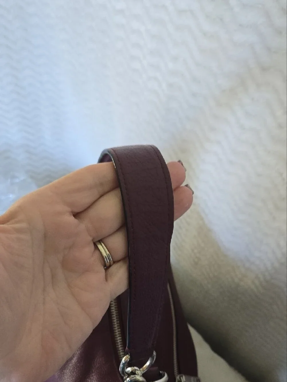 Coach pebbled leather